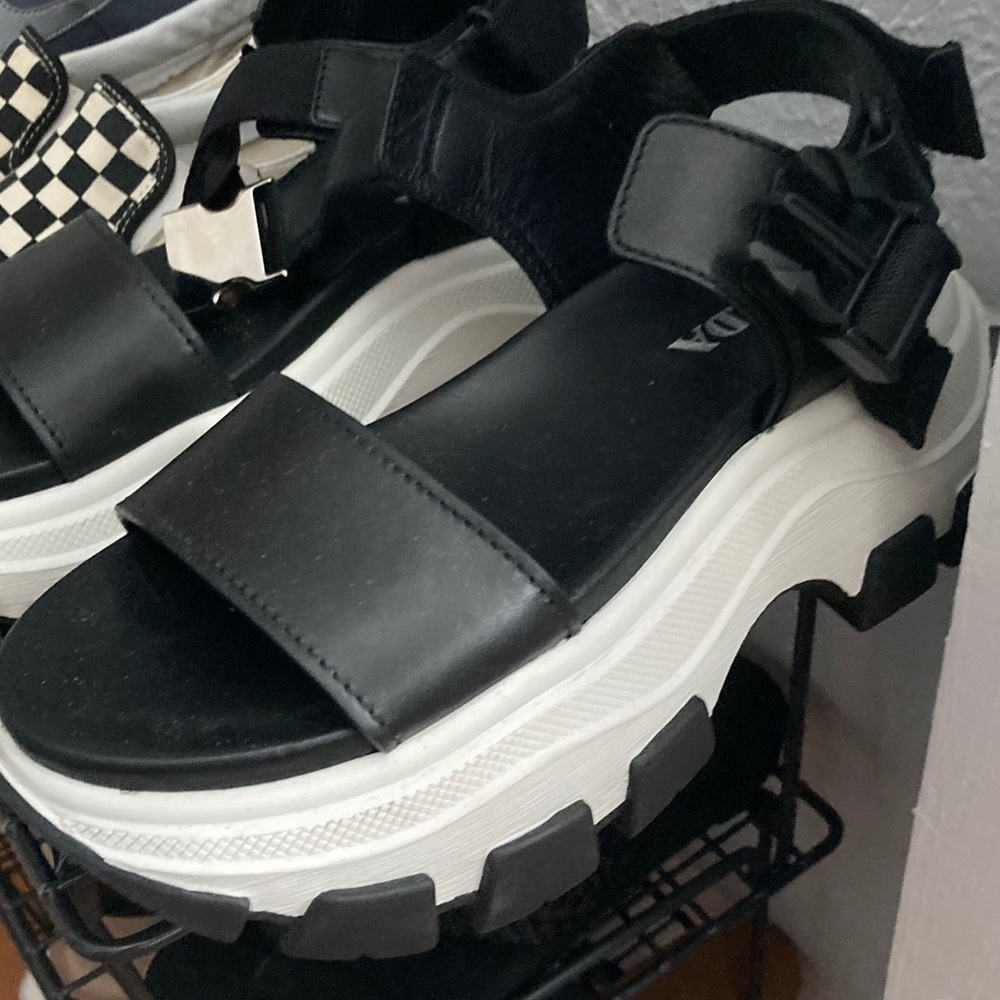 Prada colorblock pattern slingback sandals